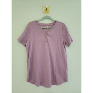Duluth Short Sleeve Top Women Large Purple Lavender Outdoor Hiking Trail Camping